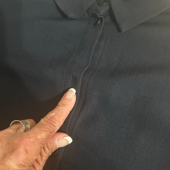 OSKA Black Viscose Button Down Shirt Dress Sz 0 - Picture 9 of 13